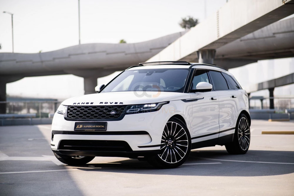White Land Rover Range Rover Velar R Dynamic 2018 for rent in Dubai 1